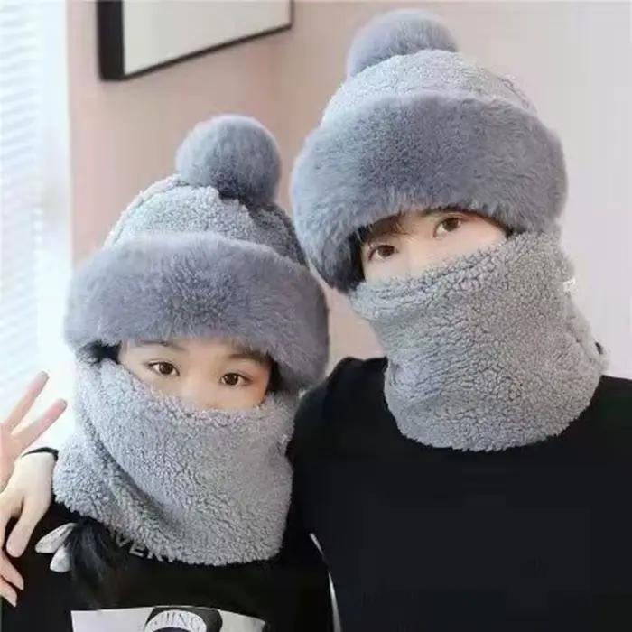 Extérieur femme plus chaud hiver capuche épaississement cou