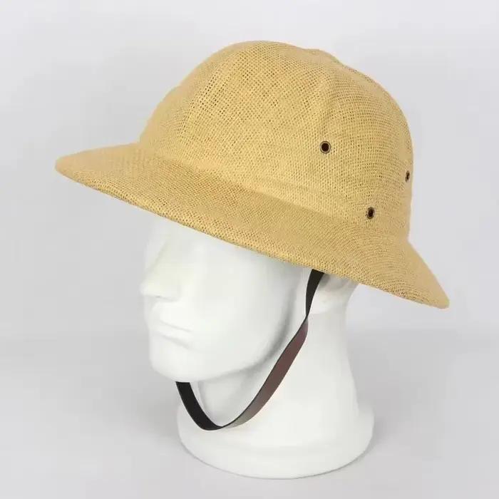 Chapeau de soleil unisexe en paille pour homme et femme, chapeau de voyage multifonction sport, style élégant, protection solaire, plage, randonnée, safari, vacances