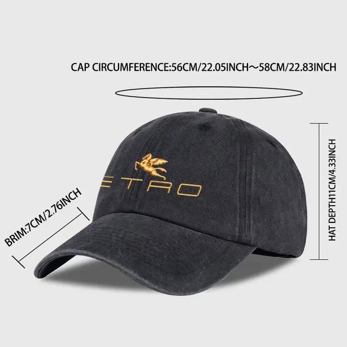 Luxueux et abordable : Casquette de baseball effet vieilli à imprimé Pegasus d'Etro