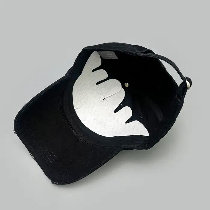 Casquettes de baseball brodées style déchiré avec étoile et lettres