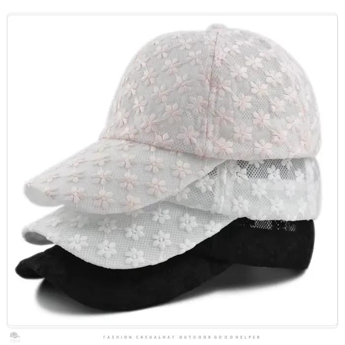 Casquette de baseball en dentelle pour femme