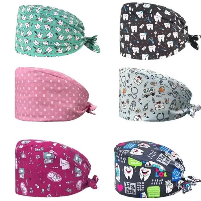 Casquette de gIslande multicolore en coton et toile pour professionnels médicaux occasions spéciales ajustable et personnalisable