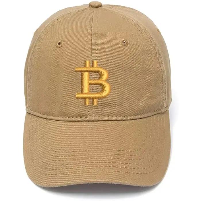 Lyprerazy Casquette de baseball pour homme Bitcoin BTC Chapeau en coton brodé Casquettes