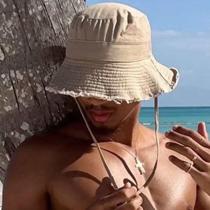 Chapeau Bob Pêcheur Pliable pour Homme avec Large Bord Anti-UV et Cordon de Serrage – Idéal Plage et Pêche