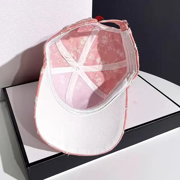 Casquette de baseball à imprimé floral tendance pour femme