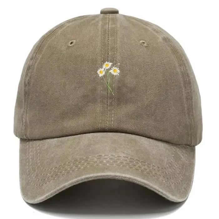 Casquette de Baseball en coton délavé Vintage