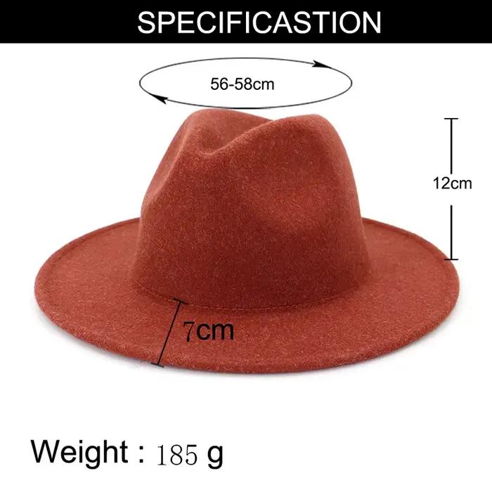 FS – chapeau de Jazz en laine Beige et blanc pour femmes et hommes