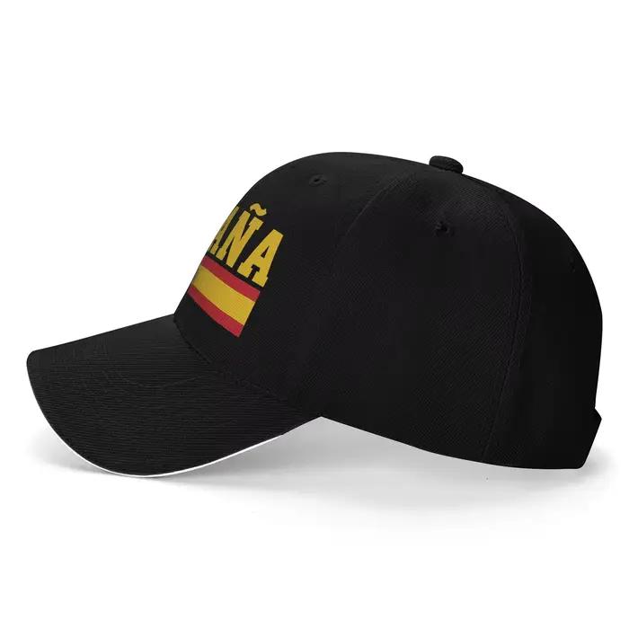 Casquette de baseball pour fans de football américain avec drapeau d'Espagne