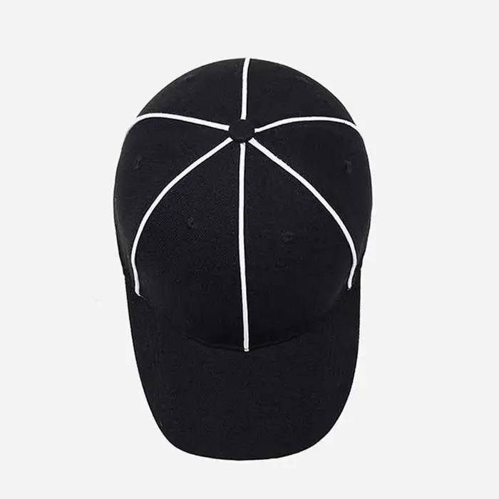 Casquette d'arbitre professionnelle réglable avec bordure contrastante polyvalente pour homme et femme quatre saisons usage sportif et détente