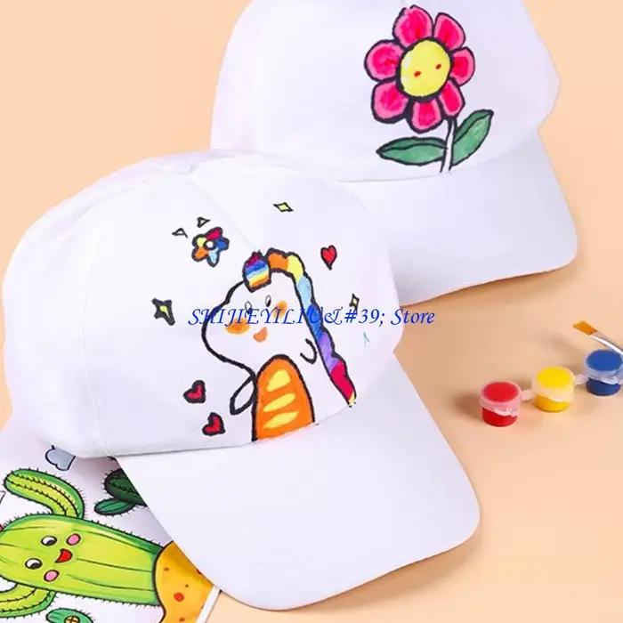 Chapeau dessin unisexe en cuir pour enfants style sport motif animal de compagnie occasions extérieures quatre saisons projet artistique atelier été activité fête anniversaire