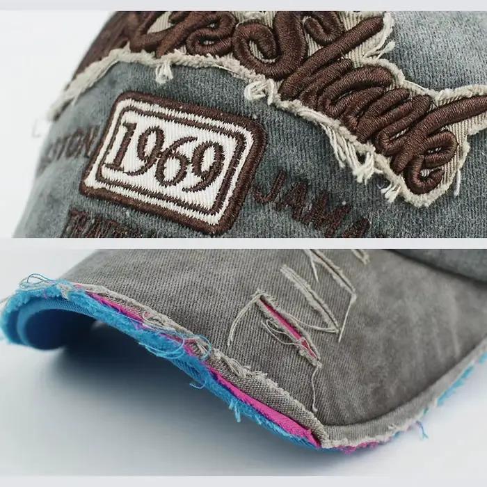 Coton lavé 1969 broderie casquettes de Baseball pour femmes hommes Sport visières Vintage casquette Snapback
