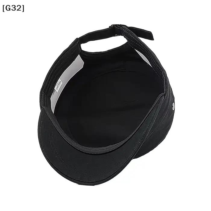 Casquette à visière plate en coton de couleur pure pour hommes et femmes