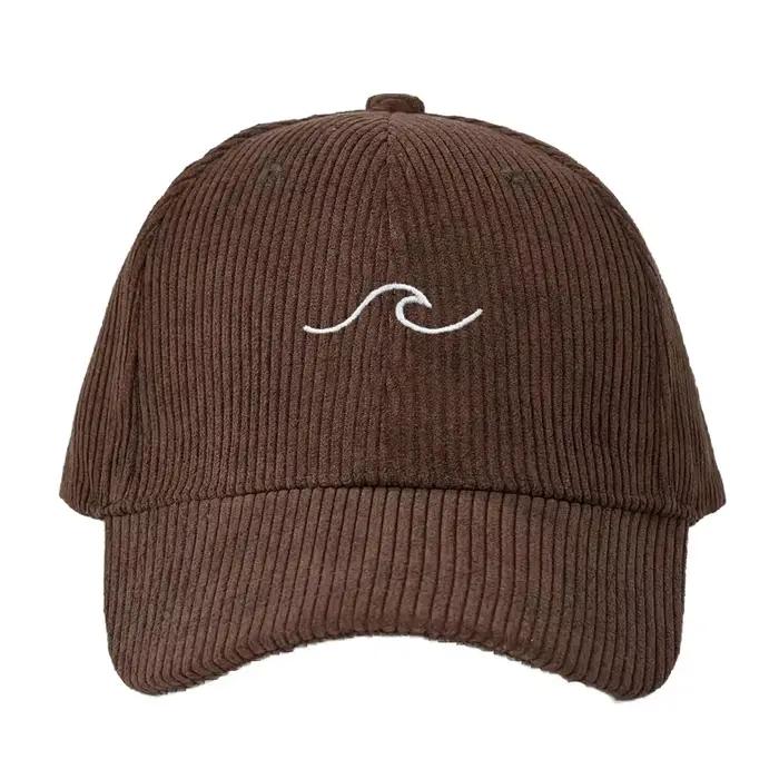 Casquette de baseball en velours côtelé pour hommes et femmes