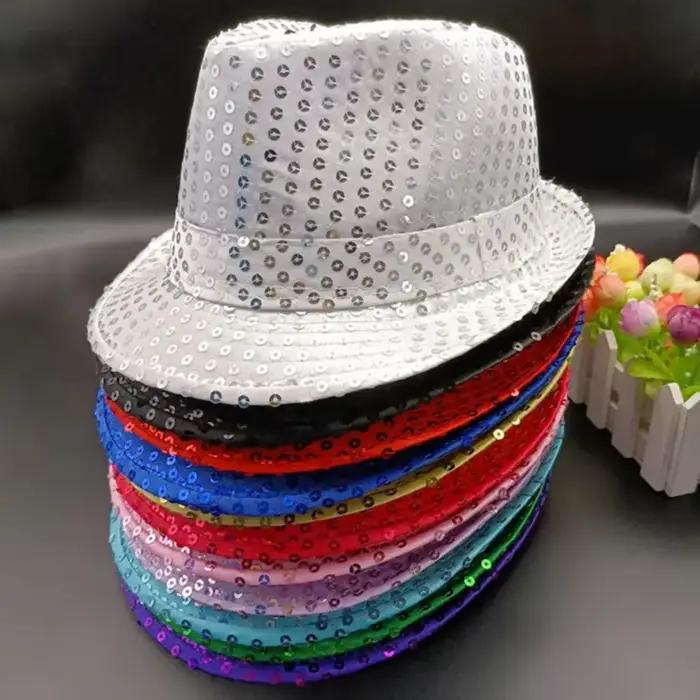 Chapeau de Jazz à paillettes pour hommes et femmes