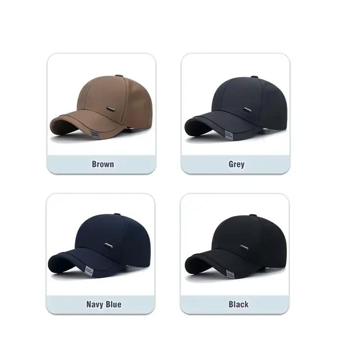 Casquette de baseball en coton pour hommes d'âge moyen