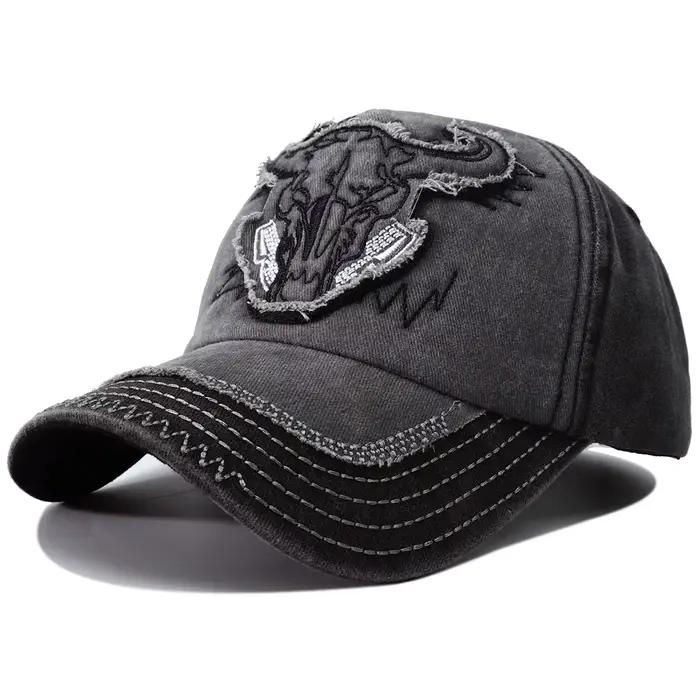 Nouvelle Casquette de Baseball en Jean Délavé Style Hip Hop Vintage 2026