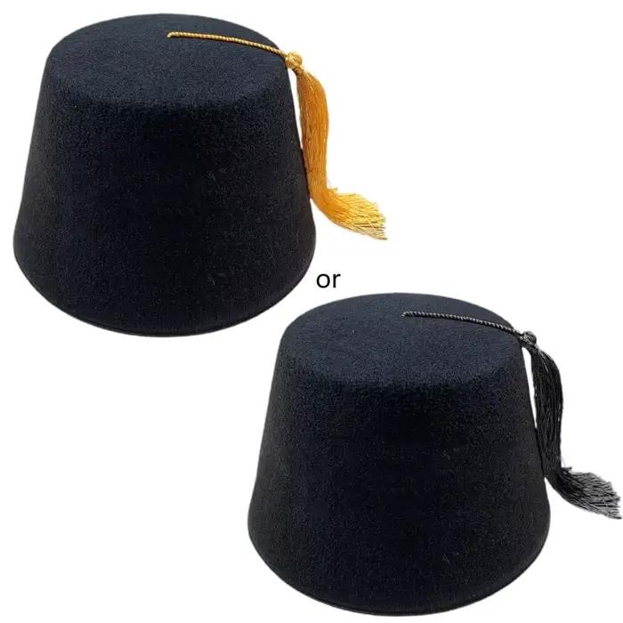 Tarboosh Fez chapeau pour hommes universel rouge marocain