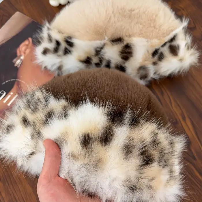 Femmes mongole en peluche casquette de fourrure automne et hiver mode chapeau chaud moelleux ski équitation en plein