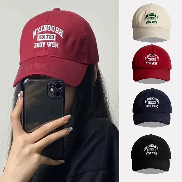 Casquette de baseball brodée de lettres pour hommes et femmes