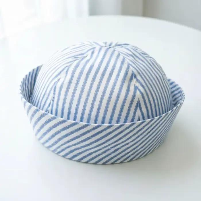 Chapeau de marin rayé tendance pour cosplay