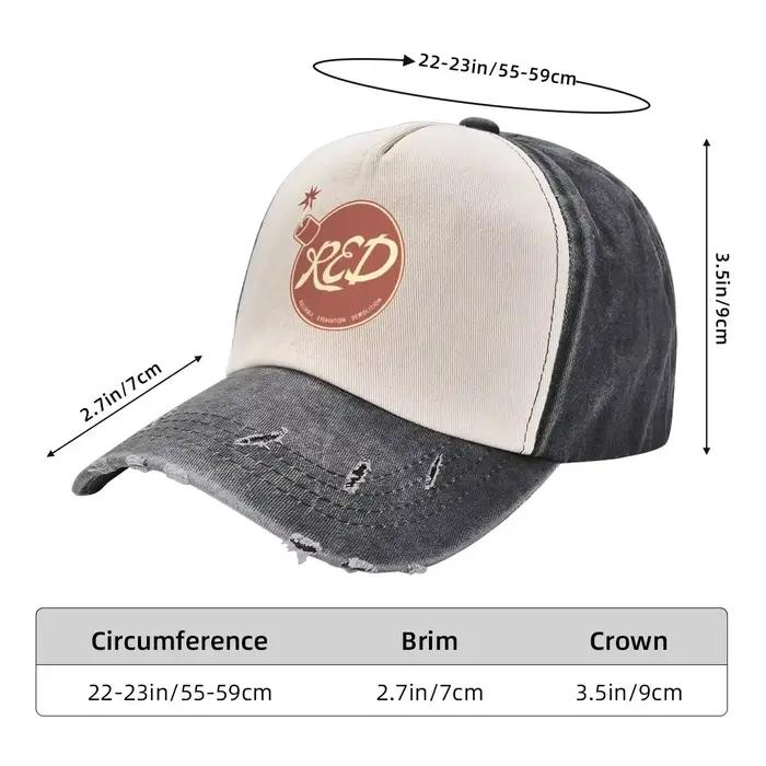 Casquette de baseball Team Fortress 2 avec logo de l'équipe R.E.D. pour homme et femme, casquette sportive multiforme pour randonnée et fête, adaptable toute l'année