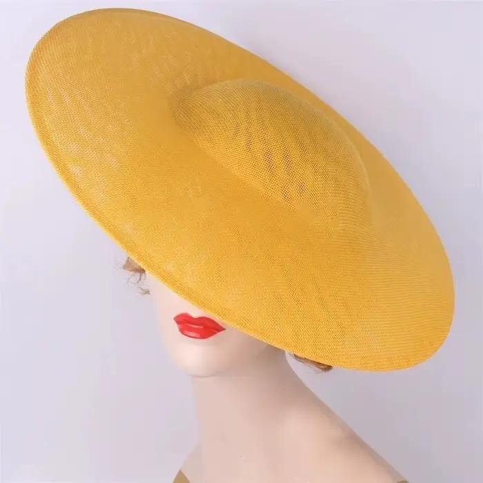 Chapeau rétro en maille couleur unie à large bord