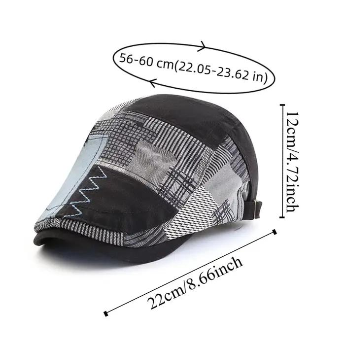 Casquette de baseball de luxe ajustable homme en coton visière protection solaire élégante pour homme occasions diverses
