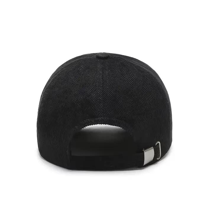 Casquette de baseball brodée en velours côtelé pour hommes et femmes