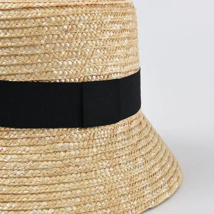 Nouveau chapeau bob en paille tendance pour femme