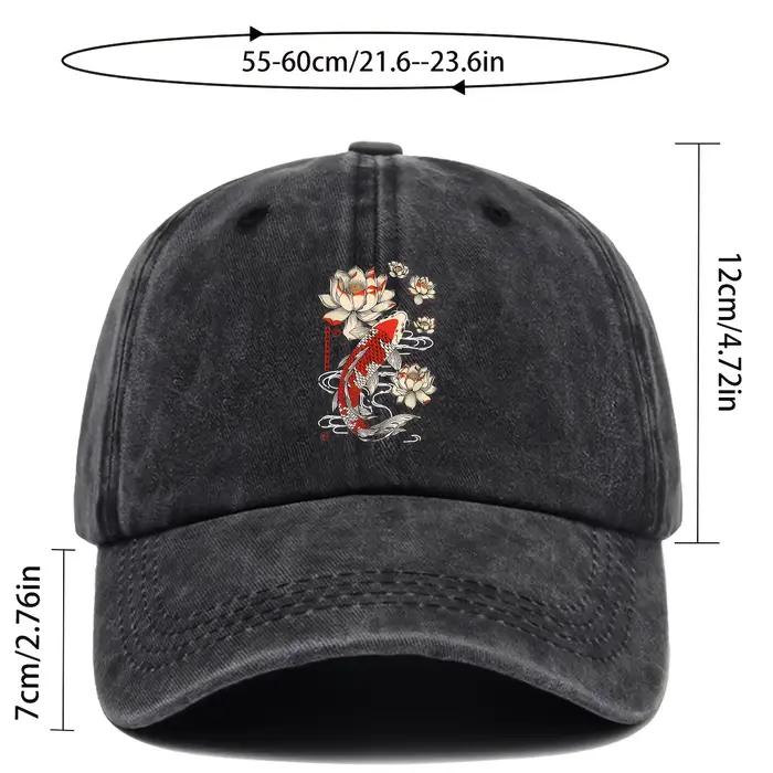 Casquette de baseball japonaise Hokkaido Wave Koi