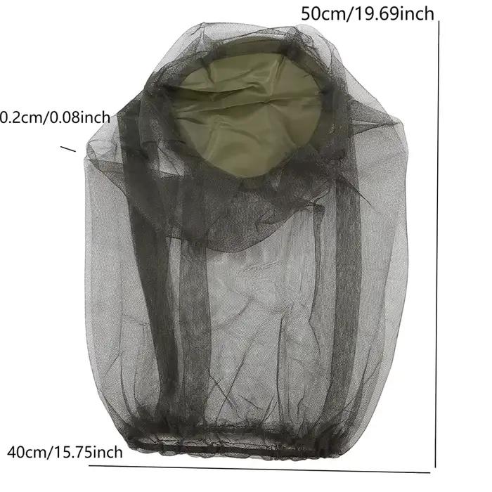 Chapeau de pêche anti-moustiques et anti-insectes avec filet de protection pour la tête et le visage, chapeau pare-soleil pour le camping et les voyages en extérieur