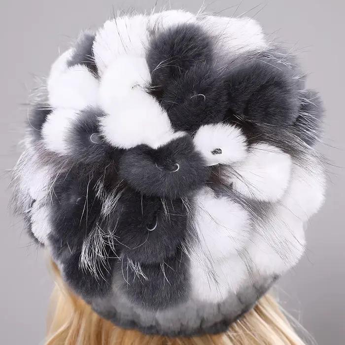 Chapeau de princesse en fourrure de renard pour femmes élégant et chaud pour les occasions hivernales et extérieures