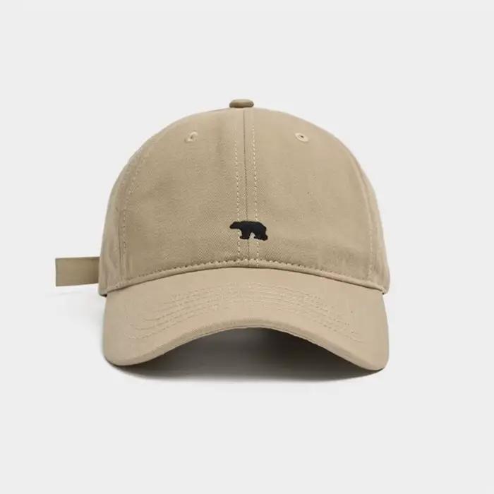 Casquettes de baseball brodées motif Ours polaire pour hommes et femmes