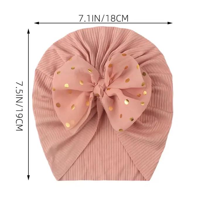 Joli chapeau à nœud papillon brillant pour bébé