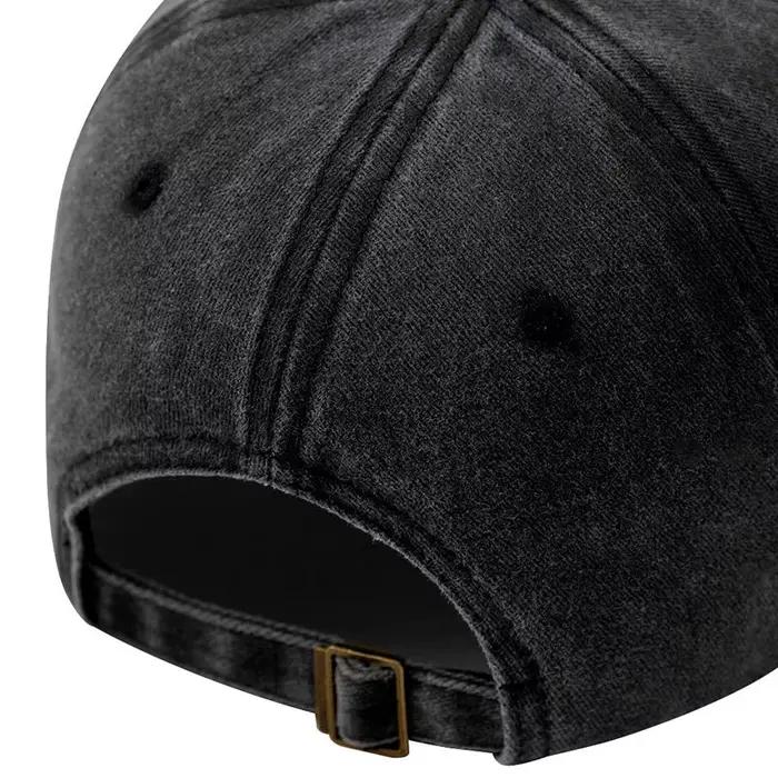 Casquette de Baseball en coton noir pur pour hommes et femmes