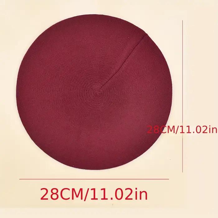 Nouvelle mode béret pour femmes dame tricoté automne hiver chaud rouge blanc noir marron bleu marine femme strass laine chapeau casquette