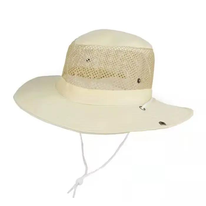Chapeau de pêche à large bord en maille