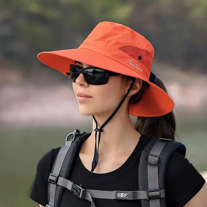 Chapeau de seau en polyester protection solaire pour homme et femme été printemps occasions extérieures multicolore