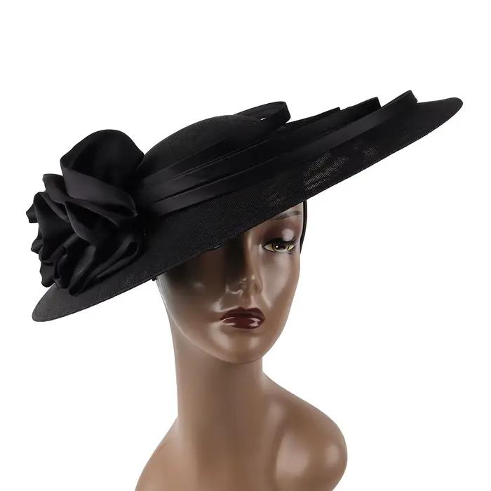Fascinateur de grandes fleurs noires pour femmes