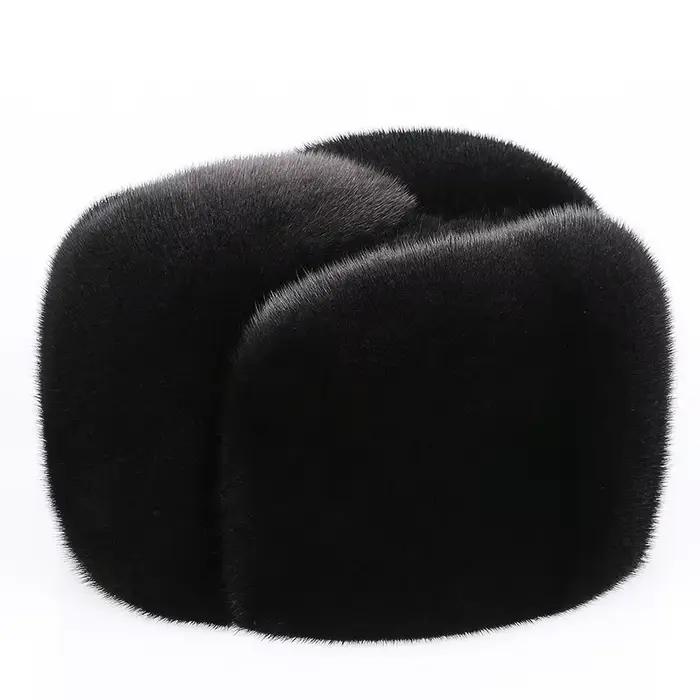 Nouveaux hommes vison fourrure chapeau mode
