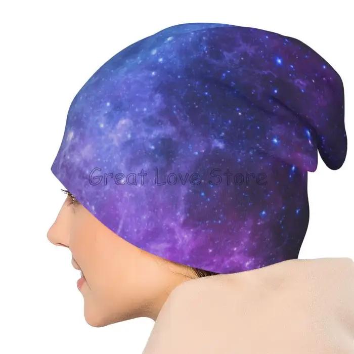 Bonnet Blue Galaxy Space Unisexe Polyvalent Pour Toutes Les Saisons Occasions Spéciales Mode Élégance Aventures Galactiques