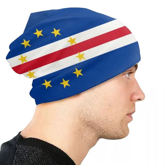 Cape Verde drapeau Skullies bonnets casquettes hommes femmes unisexe Cool hiver chaud tricot chapeau adulte Bonnet chapeaux