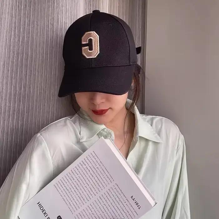Casquette de Baseball brodée avec lettre C pour femmes et hommes