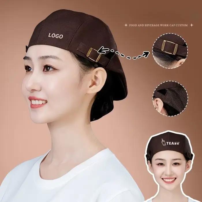 Casquette publicitaire béret personnalisé café Western Food serveur