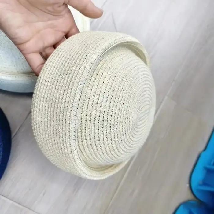 Béret Rétro en Paille pour Femme