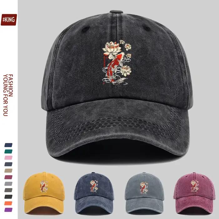 Casquette de baseball japonaise Hokkaido Wave Koi