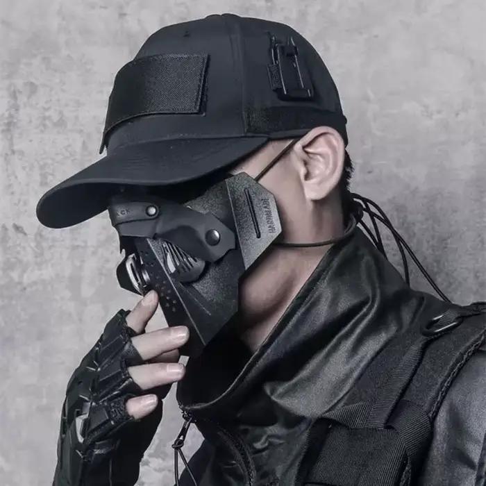 Casquette de Baseball Punk Hip Hop Techwear pour Homme et Femme