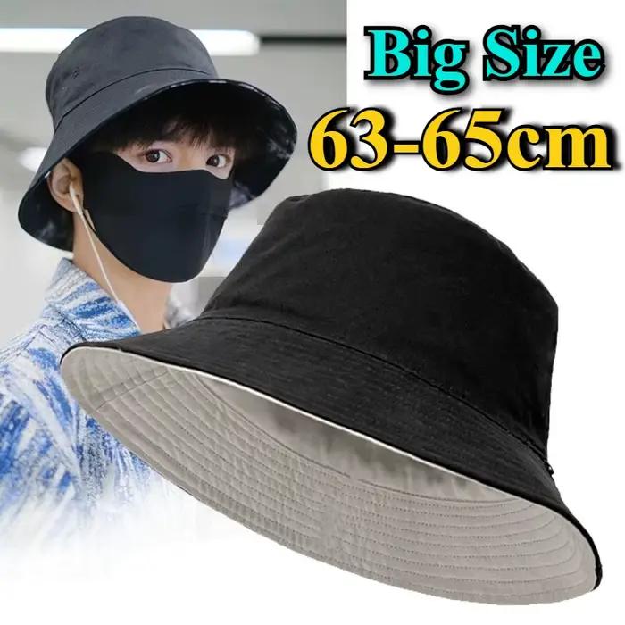 Hommes élargi approfondissement grande tête XXL 65cm seau chapeaux femmes