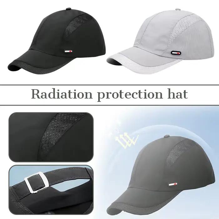 Casquette de baseball anti-rayonnement en fibre d'argent