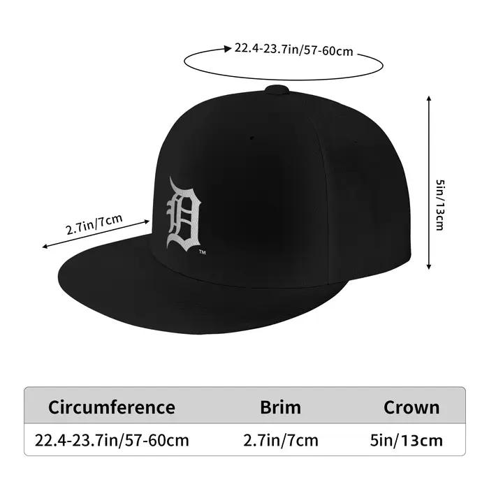 Casquette de baseball en polyester avec logo des Detroit Tigers, ajustable, confortable et résistante pour homme et femme, adapté à toutes les saisons et occasions extérieures